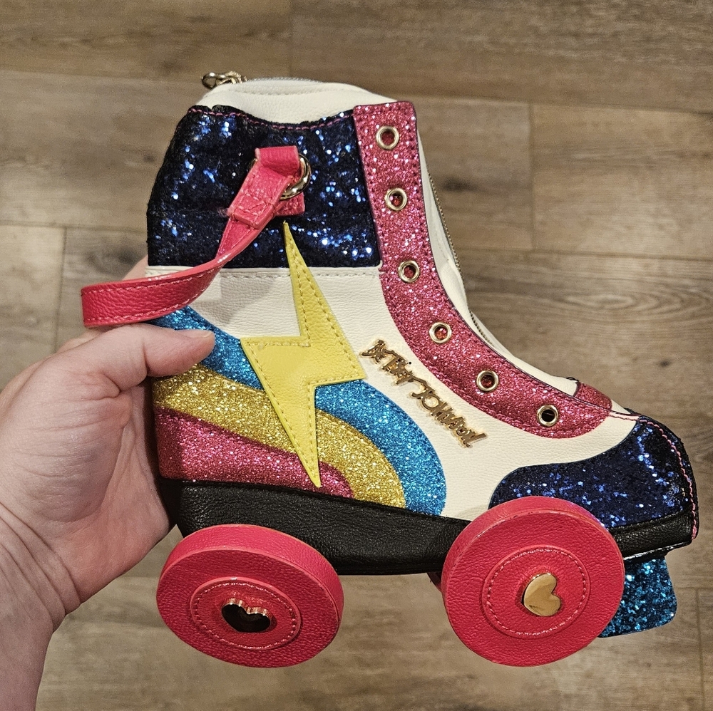 Betsey Johnson Colorful Roller Skate Crossbody Bag - Picture 3 of 6